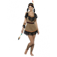 Smiffys Verkleedkleding Indianen jurk voor dames