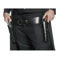 Western riem   zwart   2 holsters   speelgoed wapens   Cowboy