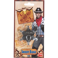 Smiffys Western Sheriff ster   carnaval verkleed badge   kinderen en volwassenen
