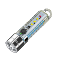 Glimlachende Haai SD 1221 Mini Zaklamp LED Oplaadbare Zaklantaarn, Draagbare Zaklamp met Hoge Luminantie Multifunctionel