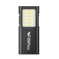 Glimlachende Haai TIP065 Mini Oplaadbare Werklicht, COB Overstromingslamp Zaklamp, met Clip Ontwerp, voor Buitensporten,