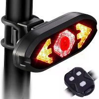 West Fietsen Slim 2 in 1 Fiets Achterlicht Draadloze Afstandsbediening 5 Verlichtingsmodi richtingaanwijzers Fietsbelhoo