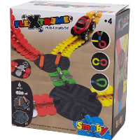 Smoby FleXtreme Multi Circuits Set Racebaan, overweg, wissel en spoorverbinders