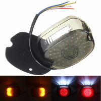 Smoke Led Tail Brake Turn Light For 91 10 Harley Sportster Softail Dyna Lay Down