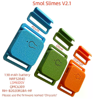 Smol Slimes V2.1 Q Tracker (SlimeVR Compatibel) Integratie van LSM6DSV IMU en QMC6309 Magnetometer voor 360° Volledige L