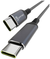 Smrter SMRTER_SPEEDY100_M_AT USB C kabel USB 2.0 USB C stekker, USB C stekker 1.00 M Antraciet Met OTG functie, Rond, Stoffen mantel