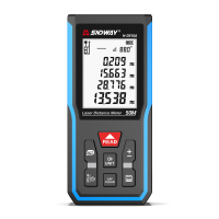 SNDWAY H D510A/E 50mLaser Afstandsmeter met Elektronische Hoek Oppervlakte Volume Pythagoras Meting 2.0 HD Scherm 99 Geg