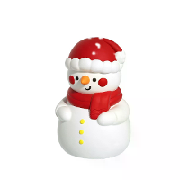 Sneeuwman Pat Licht Kleurrijke Sfeer Licht Kerstmis Kinder Gift Slaapkamer Bedside Siliconen Nachtlicht Begeleidende Sla