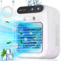 Snelheidsregelbare Airconditioner Koelventilator 500ml Tank Persoonlijke Airconditioning Aircooler Mini Oplaadbare Venti