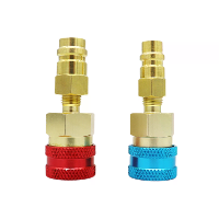 Snelle connectorkoppeling R1234YF naar R134A adapter HVAC auto AC hulpmiddel hoge en lage aansluiting efficiënte snelle