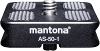 Mantona AS 50 1 Snelwisselplaat Schroefdraad (buiten)=1/4