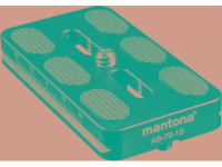Snelwisselplaat Mantona Schroefdraad (buiten)=1/4 mantona AS 70 1S Schnellwechselplatte