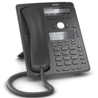 SNOM D745 Vaste VoIP telefoon Handsfree, Headsetaansluiting Grafisch display Zwart