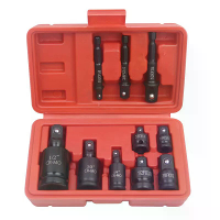 Socket Adapter Set Chroom Molybdeen Staal Impact Driver Reducer Corrosiebestendig Zwarte Oxide Afwerking Bal Detent Lock