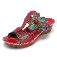 SOCOFY Bohemian Leather Sandals