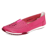 Socofy Genuine Leather Women Casual Outdoor Flat Loafers