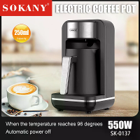 SOKANY 0137 Koffiepot Heet Koffie Maak Koffie Thuis Kantoor Koffiemachine met Kop