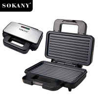 SOKANY 227 Grill Maker BBQ Steak Sandwich Maker 1000W Anti stick