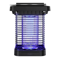 Solar Aangedreven Bug Zapper EM02 Draagbare Buiten Mug Killer Lamp Hoge Spanning Elektrisch Insectenwerend Roestvrij Sta