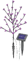 Esotec Solar decolamp Arbuste 102104 Bloesemstruik LED 0.6 W Roze Antraciet
