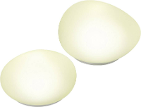 Solar Decolamp Steen Set Van 2 Led Neutraal Wit Esotec 102084 Wit