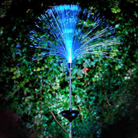 Solar Fibre Optic Led Light Garden Patio Color Changing For Decoration