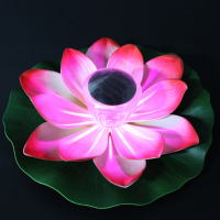 Solar Multi Color Led Lotus Flower Lamp Floating Pond Nightlight