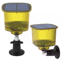 Solar Powered Animal Repeller Infrarood Bewegingssensor Alarmlicht Waterdicht Diefstalwerend Afschrikmiddel Antiwolf Lic
