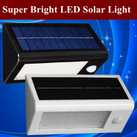 Solar Powered Led Pir Motion Sensor Wall Lamp Super Brightness Outdoor Street Garden Light