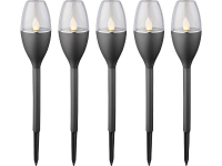 Polarlite Solar tuinlamp Mataro Set van 5 0.25 W Zwart