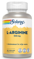Solaray L Arginine 500mg Capsules