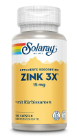 Solaray Zink 3 voudig 15mg Capsules