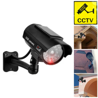 Solared Nepcamera Solart Dummy Waterdichte Beveiligings CCTV Surveillance Camera met knipperende rode LED licht buiten/b