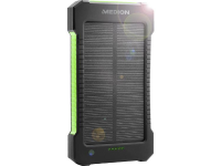Medion Solar Powerbank Life Power MD 43404 Solarlader Laadstroom zonnecel 140 mA Capaciteit 8000 mAh