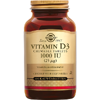 Solgar Vitamine D 3 1000 IU/25 mcg Kauwtabletten
