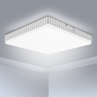 24W vierkant patroon plafondlamp 6000K helder wit 40PCS lamp kralen 160 265VAC IP54
