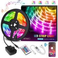 SOLMORE Lichtstrips Muziek RGB lichtstrips Smartphone App gestuurd Ehome licht met overstroombeveiliging Afstandsbedieni