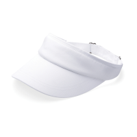 Witte sportieve zonneklep voor volwassenen