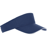 Zonneklep Sunvisor petje   blauw   katoen   klittenbandsluiting   voor volwassenen
