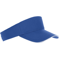 Zonneklep Sunvisor petje voor volwassenen   Blauw   Katoen   klittenbandsluiting