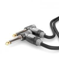 Sommer Cable HBA 6A 0030 Jackplug Audio Aansluitkabel [1x Jackplug male 6,3 mm (mono)   1x Jackplug male 6,3 mm (mono)] 0.30 M Zwart