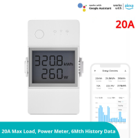 Sonoff POW Elite 20A Smart Wifi Power Meter Switch Intelligente energiecontroller 6 maanden verbruiksgeschiedenis Besche