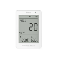 Sonoff SAWF 07P Luchtkwaliteitsmonitor WiFi PM2.5 PM10 Vochtigheid Temperatuur Slim Huis Compatibel Spraakbesturing Matt