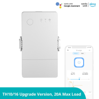 SONOFF TH Oorsprong 16A/20A WiFi Smart Switch Temperatuur Vochtigheid Monitoring Schakelaar Smart Home werken met eWeLin