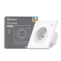 SONOFF WS01TPF E Orb Socket Matter Over WiFi EU Smart Wall Socket Type F Smart Energy Insights Intelligent Overload Prot