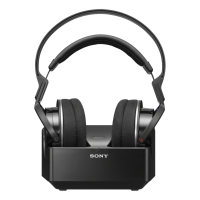 Sony: MDR RF855RK   Draadloze Over Ear hoofdtelefoon   Zwart