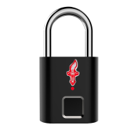 P16 Zwart Keyless USB Oplaadbaar Vingerafdrukslot Deurslot Slim hangslot Snel ontgrendelen TSA hangslot