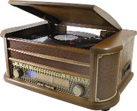 Soundmaster: NR513A platenspeler   Bruin