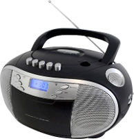 SoundMaster SCD6900SW FM CD radio CD, Cassette, Middengolf, FM Zwart