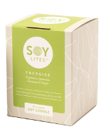 Soylites Soycandle Energise   Peppermint, Spearmint, Geranium & Ginger